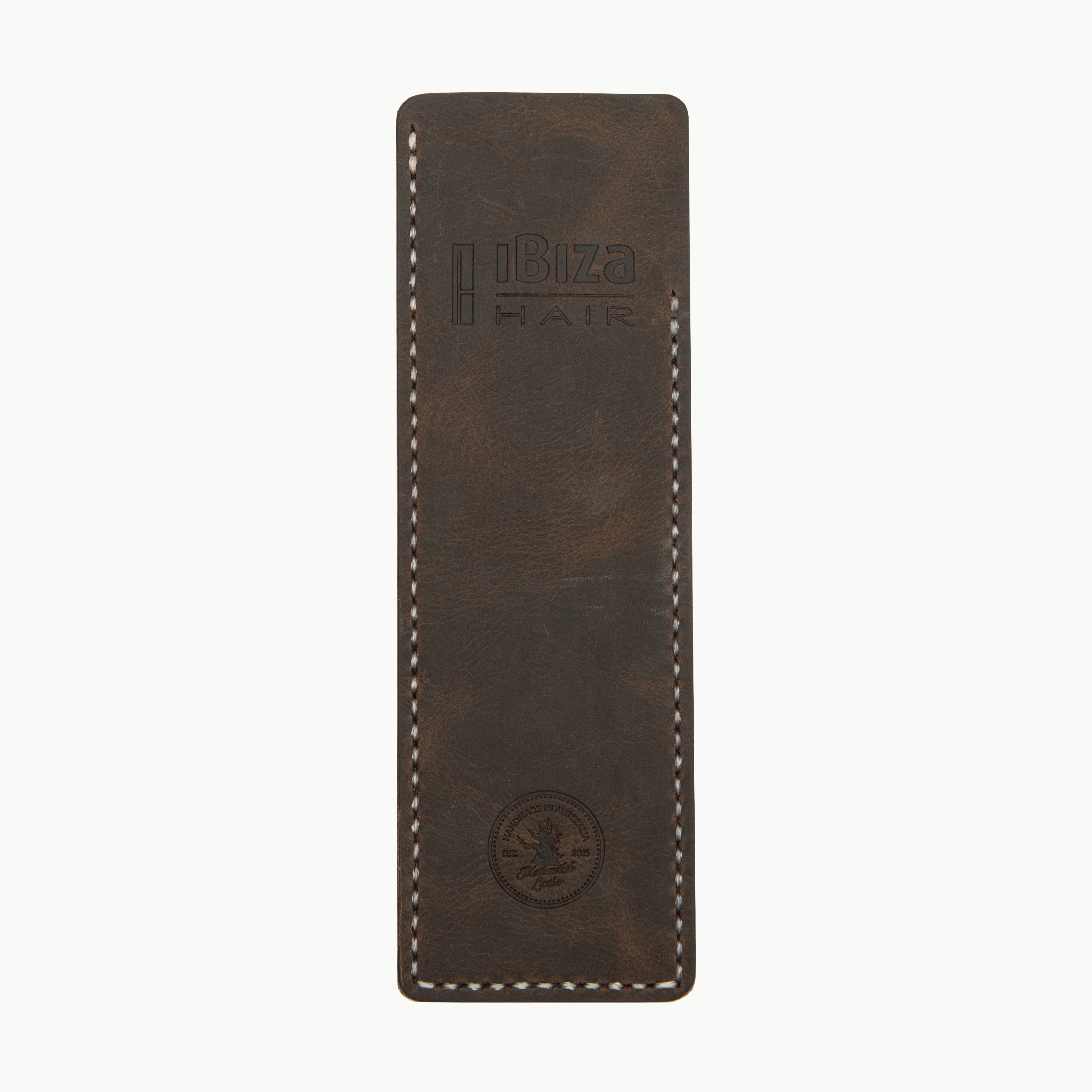 Comb Sleeve dark brown leather