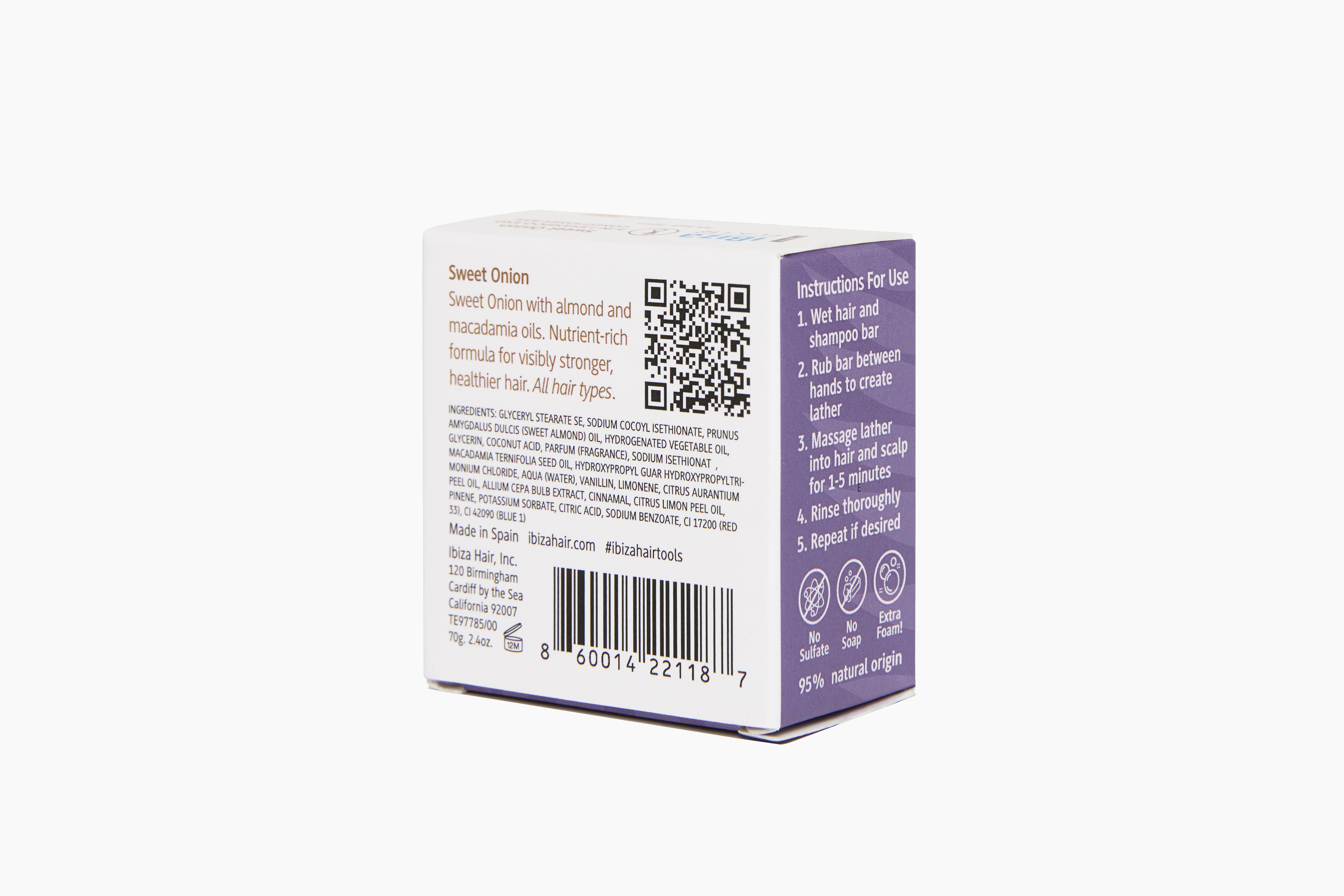 Sweet Onion 2-in-1 Shampoo and Conditioner Bar